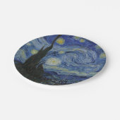 The Starry Night, oil painting, Vincent Van Gogh ペーパープレート (アングル)