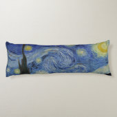 The Starry Night, oil painting, Vincent Van Gogh ボディピロー (裏面)