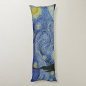 The Starry Night, oil painting, Vincent Van Gogh ボディピロー (裏面 (縦))