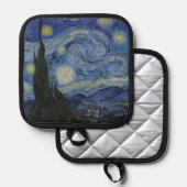 The Starry Night, oil painting, Vincent Van Gogh 鍋敷き (正面/裏面)