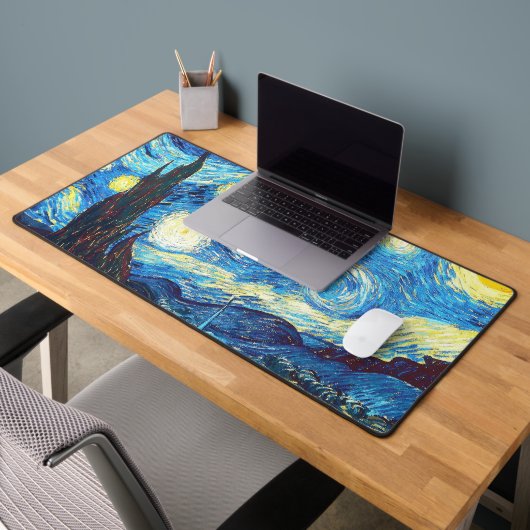 The Starry Night Van Gogh Desk Mat デスクマット (オフィス2)