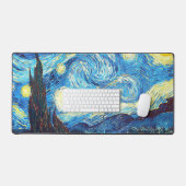 The Starry Night Van Gogh Desk Mat デスクマット (キーボード&マウス)