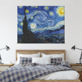 The Starry Night - Vincent Van Gogh キャンバスプリント (インサイチュ (寝室))