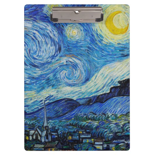 The Starry Night - Vincent Van Gogh クリップボード (正面)