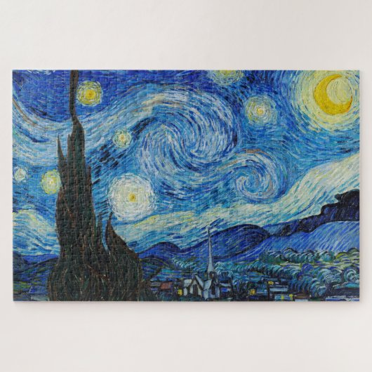 The Starry Night - Vincent Van Gogh ジグソーパズル (横)