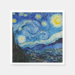 The Starry Night - Vincent Van Gogh スタンダードカクテルナプキン