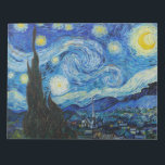 The Starry Night - Vincent Van Gogh ノートパッド<br><div class="desc">View from the psychiatric hospital at Saint-Rémy-de-Provence (France),  just before sunrise,  with addition of an imaginary village. Oil on canvas (1889) by Dutch painter Vincent van Gogh.</div>