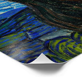 The Starry Night - Vincent Van Gogh ポスター (コーナー)