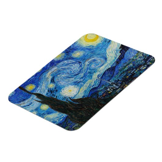 The Starry Night - Vincent Van Gogh マグネット (左側)