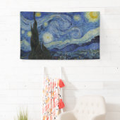 The Starry Night (Vincent van Gogh) (Famous Art) 横断幕 (インサイチュ)