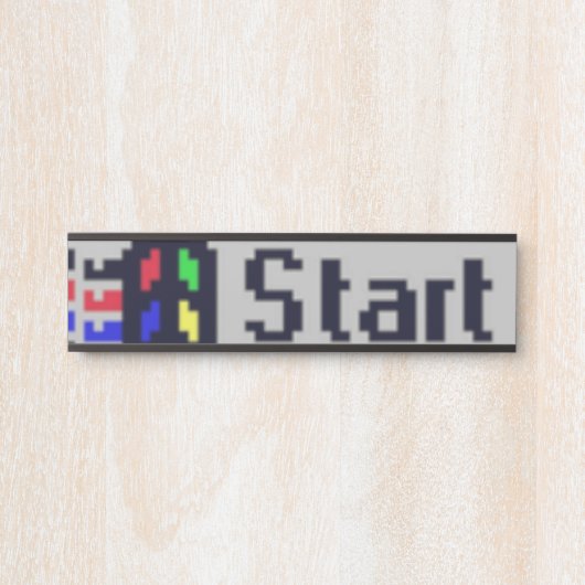 The Start Button  サインプレート (正面)