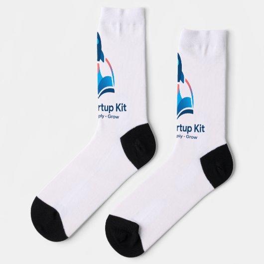 The Startup Kit Rocket Logo Crew Socks ソックス (左)
