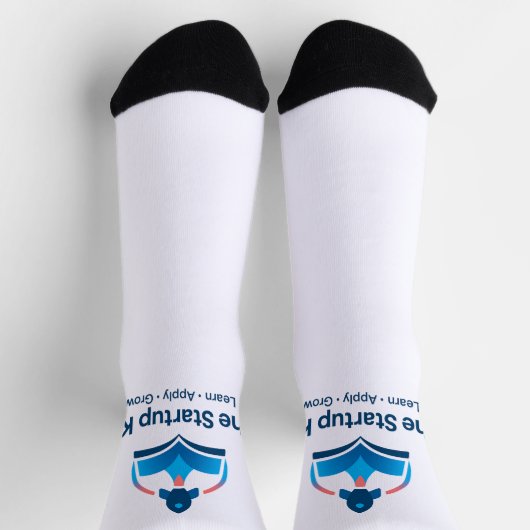 The Startup Kit Rocket Logo Crew Socks ソックス (上部)