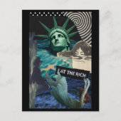 The Statue of Liberty Melts Surreal Eat the Rich ポストカード (正面)