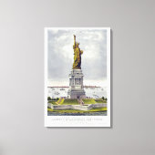 The Statue of Liberty, The Great Bartholdi Statue キャンバスプリント (正面)