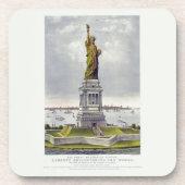 The Statue of Liberty, The Great Bartholdi Statue コースター (正面)