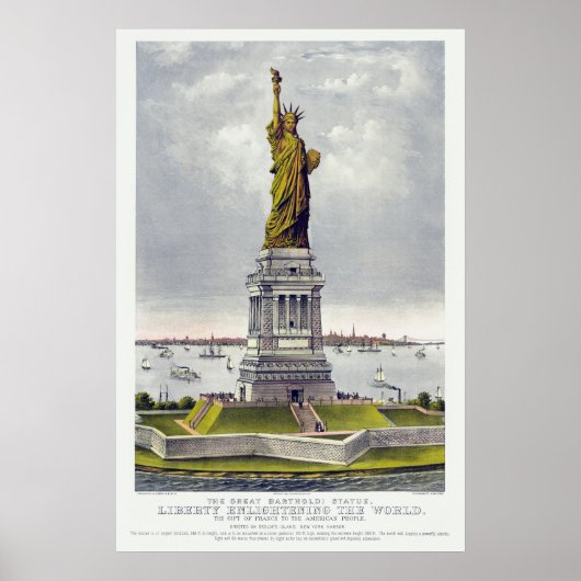 The Statue of Liberty, The Great Bartholdi Statue ポスター (正面)