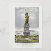 The Statue of Liberty, The Great Bartholdi Statue 招待状 (正面/裏面)