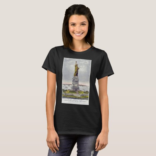 The Statue of Liberty, The Great Bartholdi Statue Tシャツ (正面フル)