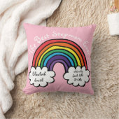 The Stepmom, Ever最高の Rainbowピカラフルンク クッション (ブランケット)