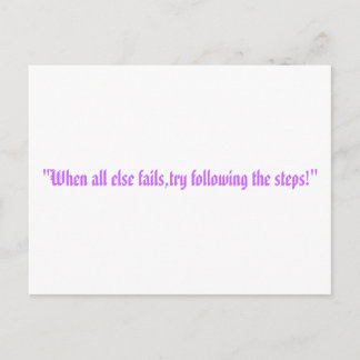 the steps ポストカード