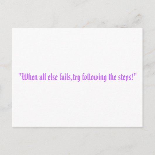 the steps ポストカード (正面)