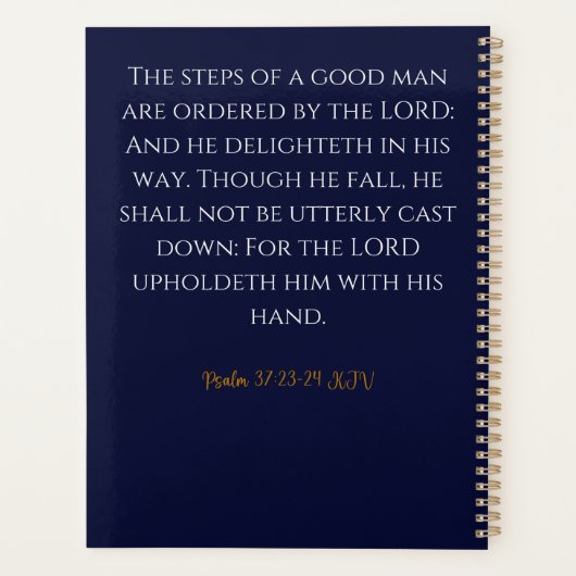 The Steps of a Good Man Planner プランナー手帳 (裏面)