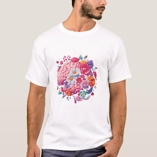 The Stigma Floral Brain Tシャツ (正面)