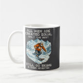 The Still Go Skiing In Their Seventies Funny Skier コーヒーマグカップ (左)