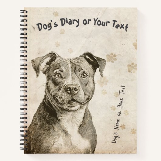 The Stoic Staffy: A Velvet Hippo’s ノートブック (正面)