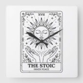 The Stoic Tarot Card スクエア壁時計 (正面)