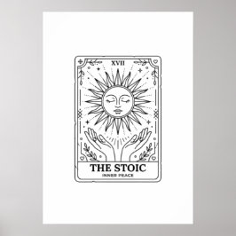  The Stoic Tarot Card: Inner Peace  ポスター