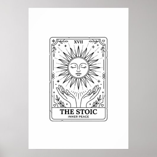  The Stoic Tarot Card: Inner Peace  ポスター (正面)