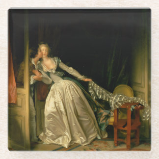 The Stolen Kiss Fragonard ガラスコースター