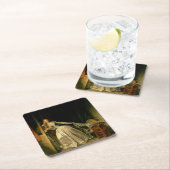 The Stolen Kiss Fragonard スクエアペーパーコースター (インサイチュ)