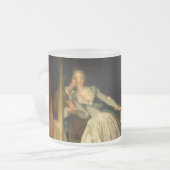 The Stolen Kiss Fragonard フロストグラスマグカップ (正面左)