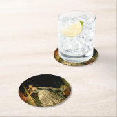 The Stolen Kiss Fragonard ラウンドペーパーコースター (インサイチュ)