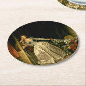 The Stolen Kiss Fragonard ラウンドペーパーコースター (アングル)