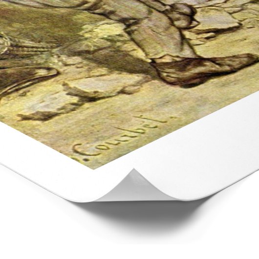 The Stone Breakers By Courbet Gustave ポスター (角)