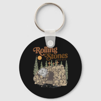 The Stone Was Rolled Away He Is Alive Retro Christ キーホルダー