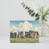 The Stonehenge Japanese Woodblock Print ポストカード (スタンド正面)