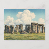 The Stonehenge Japanese Woodblock Print ポストカード (正面)
