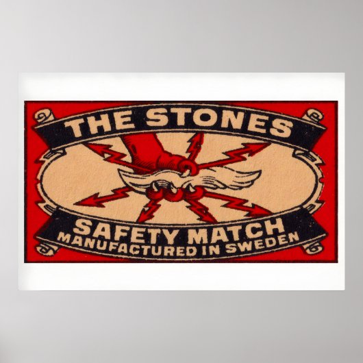 The Stones - Matchbox Print - Sweden Wall Art ポスター (正面)