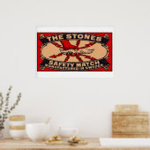 The Stones - Matchbox Print - Sweden Wall Art ポスター (キッチン)