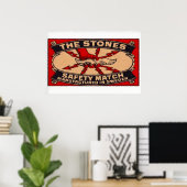 The Stones - Matchbox Print - Sweden Wall Art ポスター (ホームオフィス)