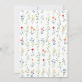 The Stork Heirloom Rose & Ribbon Baby Shower  招待状 (裏面)