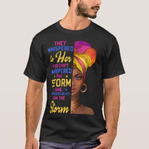 The Storm Black Woman History Month African Afro L Tシャツ
