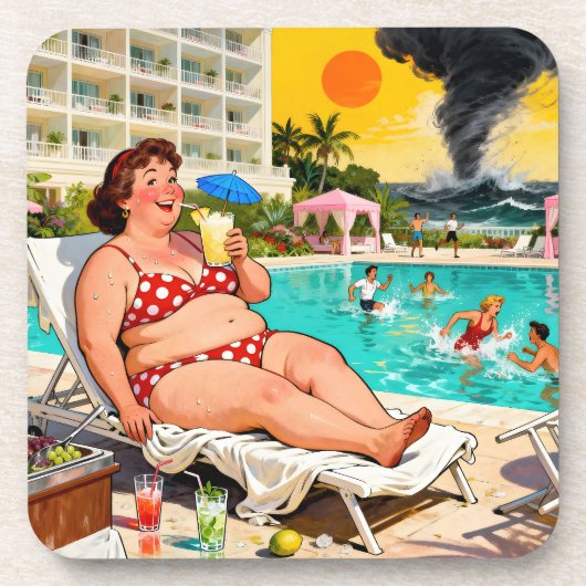 “The Storm Can Wait” – A Self Denial Cartoon コースター (正面)