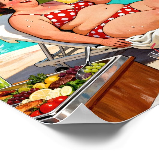 “The Storm Can Wait” – A Self Denial Cartoon ポスター (角)