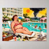 “The Storm Can Wait” – A Self Denial Cartoon ポスター (正面)